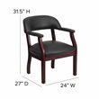 Flash Furniture Luxurious Conference Guest Chair in Black