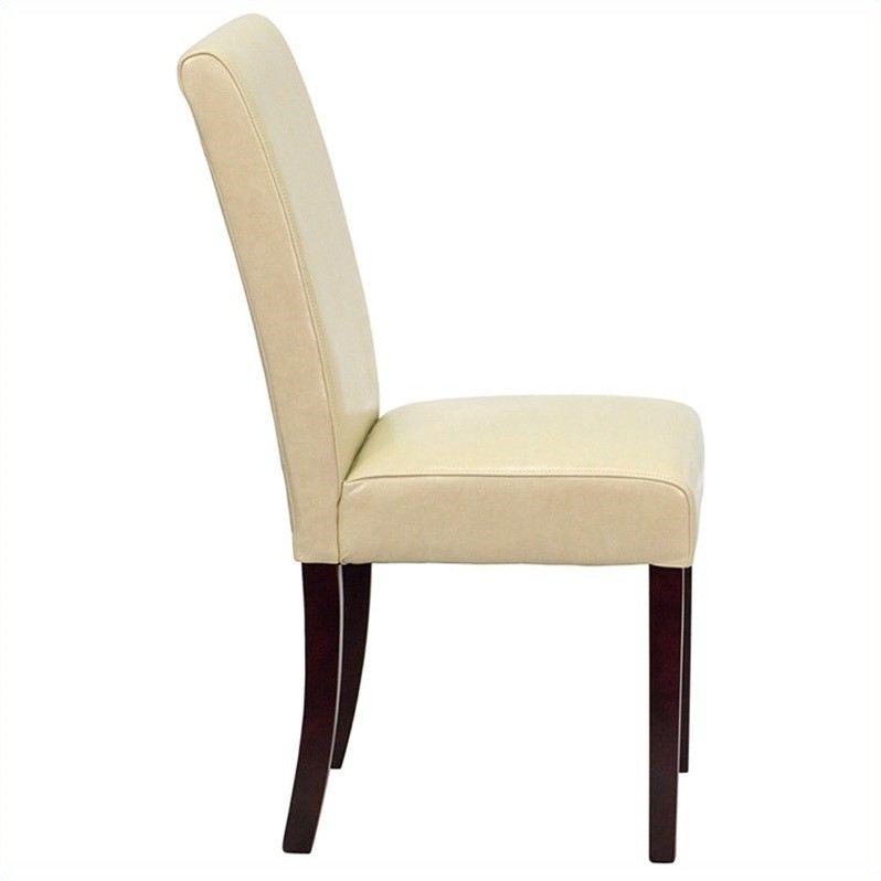 Flash Furniture Upholstered Parsons Dining Chair In Ivory Bt 350 Ivory 050 Gg