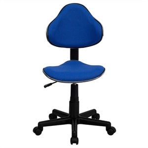 Flash Furniture Modern Ergonomic Office Swivel Chair in Blue