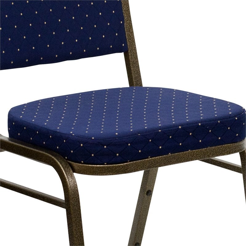 Flash Furniture Hercules Banquet Stacking Chair in Navy Blue
