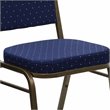 Flash Furniture Hercules Banquet Stacking Chair in Navy Blue