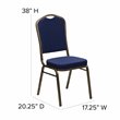 Flash Furniture Hercules Banquet Stacking Chair in Navy Blue