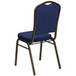 Flash Furniture Hercules Banquet Stacking Chair in Navy Blue