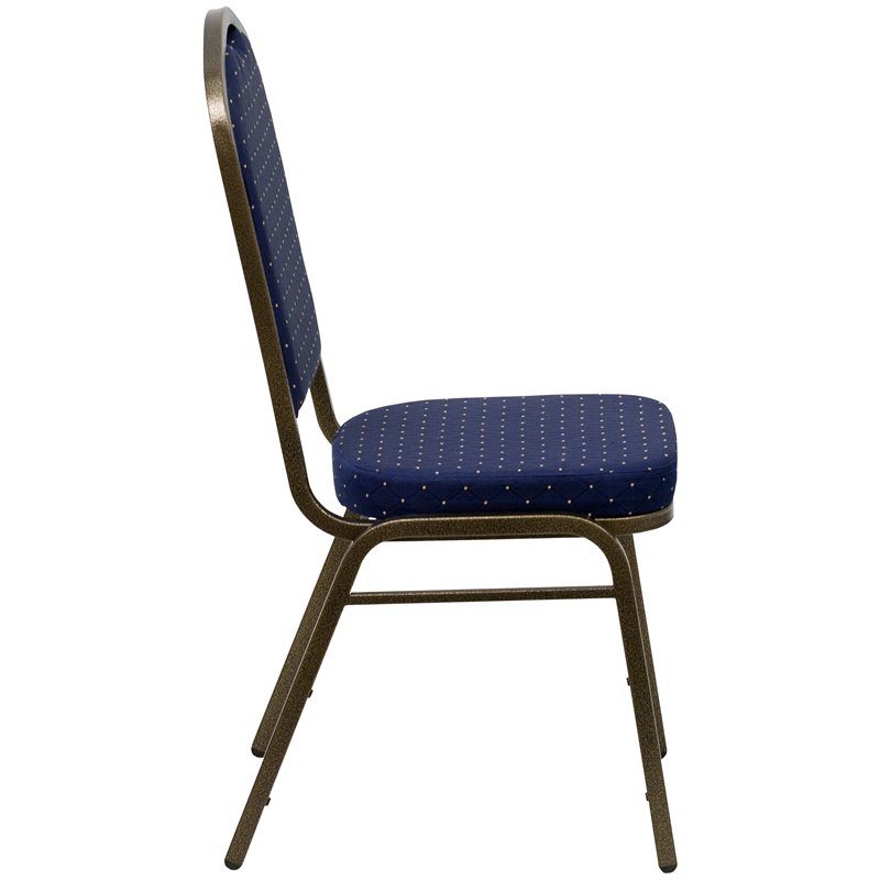Flash Furniture Hercules Banquet Stacking Chair in Navy Blue
