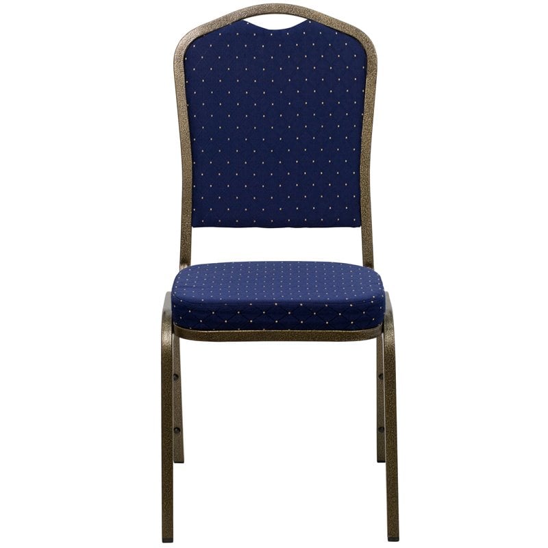 Flash Furniture Hercules Banquet Stacking Chair in Navy Blue