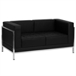 Flash Furniture Hercules Imagination Series Love Seat in Black