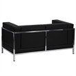 Flash Furniture Hercules Imagination Series Love Seat in Black