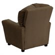 Flash Furniture Microfiber Upholstered Kids Recliner with Cup Holder in Brown