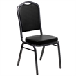 Flash Furniture Hercules Banquet Stacking Chair in Black