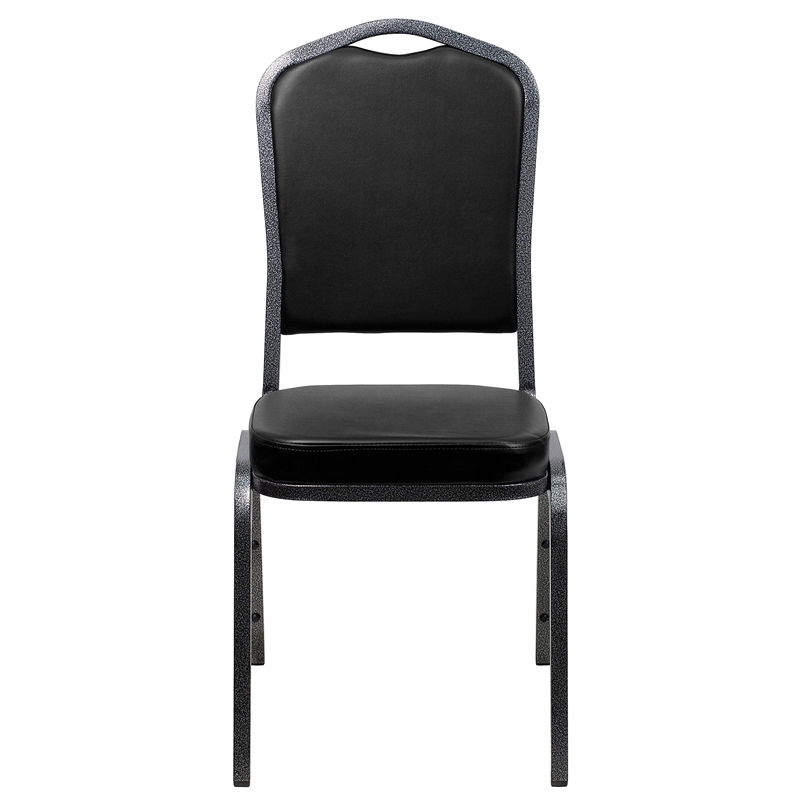 Flash Furniture Hercules Banquet Stacking Chair in Black
