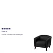 Flash Furniture Hercules Imperial Leather Chair in Black and Cherry