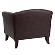 Flash Furniture Hercules Imperial Leather Chair in Brown and Cherry