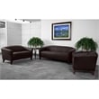 Flash Furniture Hercules Imperial Leather Chair in Brown and Cherry