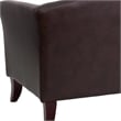 Flash Furniture Hercules Imperial Leather Chair in Brown and Cherry