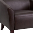 Flash Furniture Hercules Imperial Leather Chair in Brown and Cherry