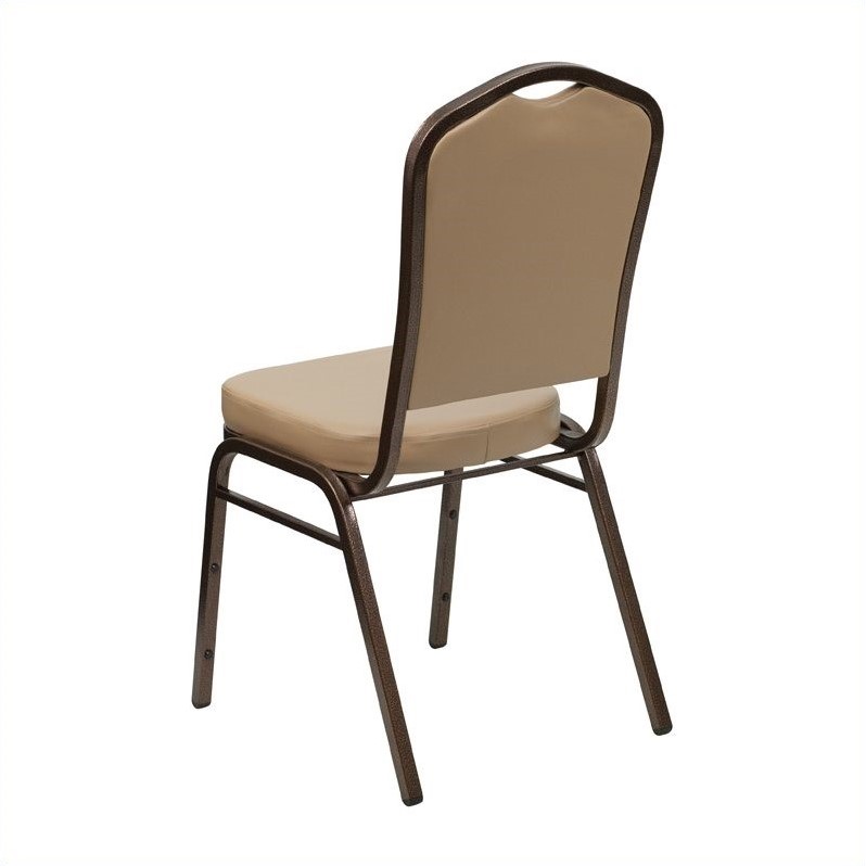 Flash Furniture Hercules Banquet Stacking Chair in Tan