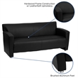 Flash Furniture Hercules Majesty Leather Sofa in Black