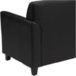 Flash Furniture Hercules Diplomat Leather Loveseat in Black