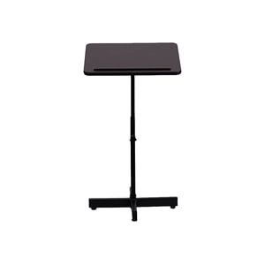 Flash Furniture Adjustable Height Metal Lectern in Mahogany