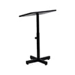 Flash Furniture Adjustable Height Metal Lectern in Mahogany