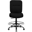 Flash Furniture Hercules Drafting Chair with Extra Wide Seat in Black