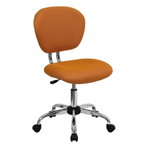 Flash Furniture Mid-Back Mesh Office Swivel Chair in Orange