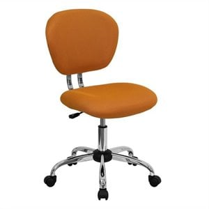 Flash Furniture Mid-Back Mesh Office Swivel Chair in Orange