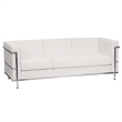 Flash Furniture Hercules Regal Leather Sofa in White