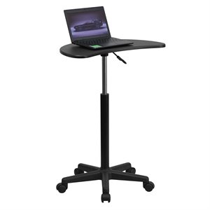 flash furniture sit to stand contemporary mobile adjustable laptop desk
