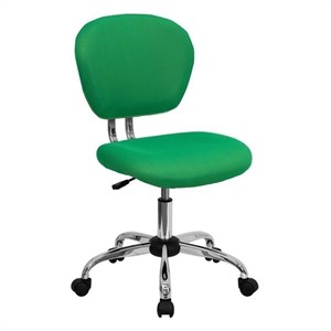 flash furniture contemporary mid back fabric upholstered office swivel chair
