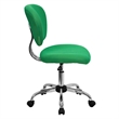 Flash Furniture Mid-Back Mesh Office Swivel Chair in Bright Green