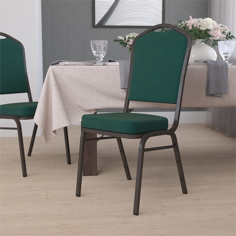 Flash Furniture Hercules Banquet Stacking Chair in Green