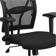 Flash Furniture Hercules Mesh Drafting Chair with Arms in Black