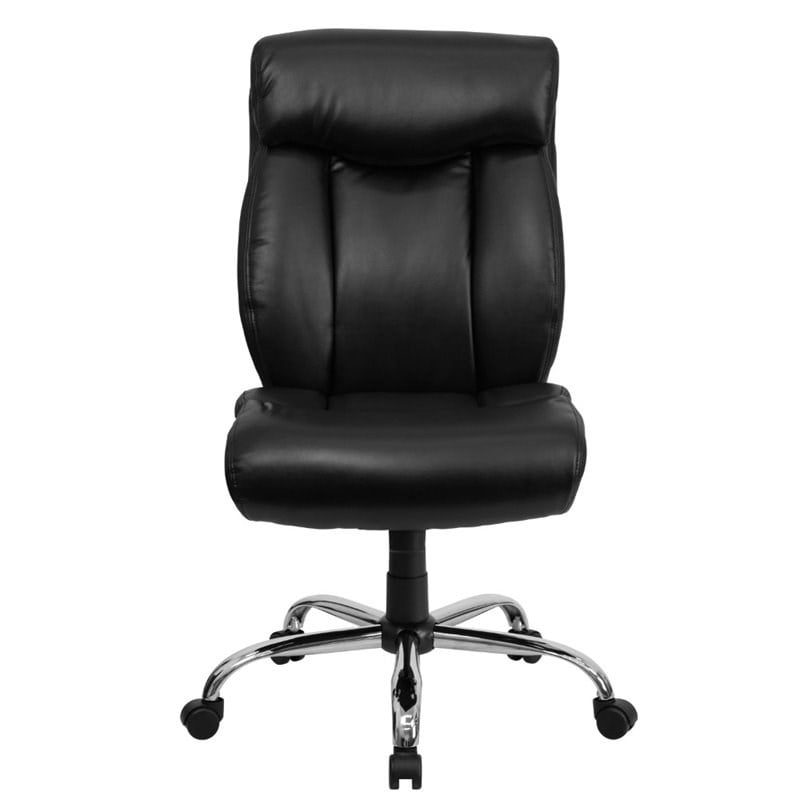 Flash Furniture Hercules Leather Office Chair in Black