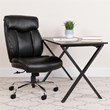 Flash Furniture Hercules Leather Office Chair in Black