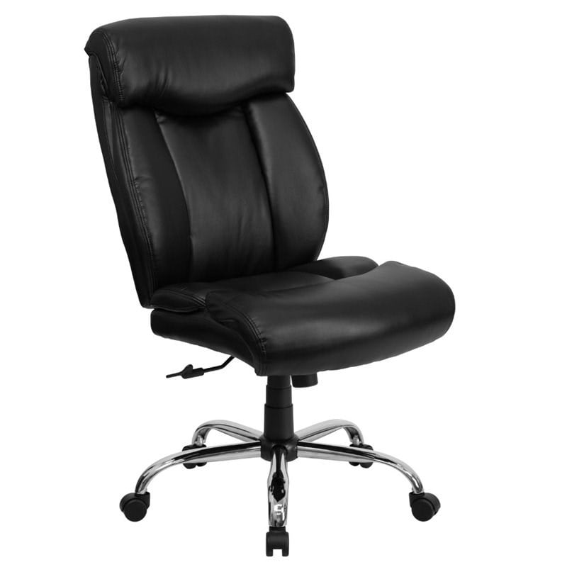 Flash Furniture Hercules Leather Office Chair in Black