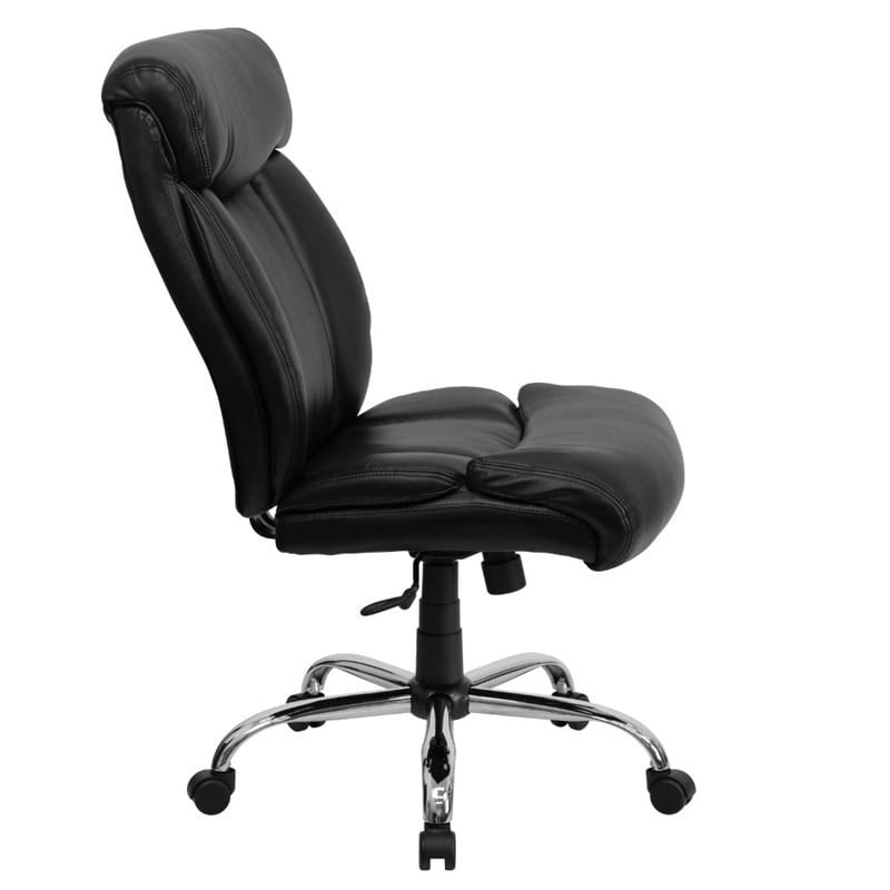 Flash Furniture Hercules Leather Office Chair in Black