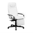 Flash Furniture High Back Leather Reclining Office Chair in White