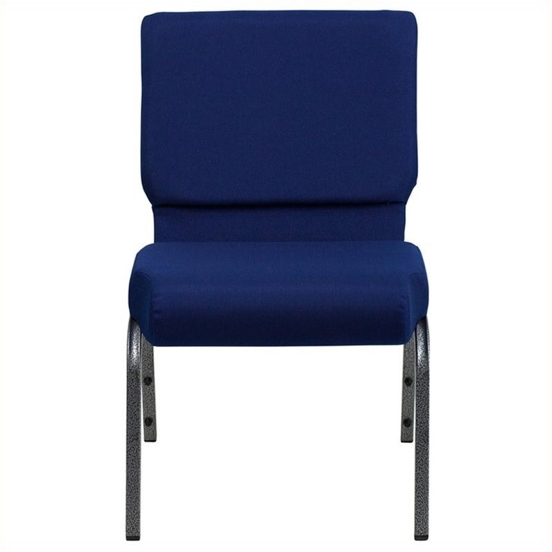 Flash Furniture Hercules Stacking Church Stacking Guest Chair in Navy