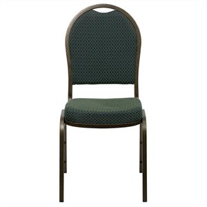 flash furniture hercules dome back banquet stacking chair in green