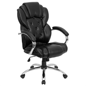 Flash Furniture High Back Transitional Style Office Chair in Black