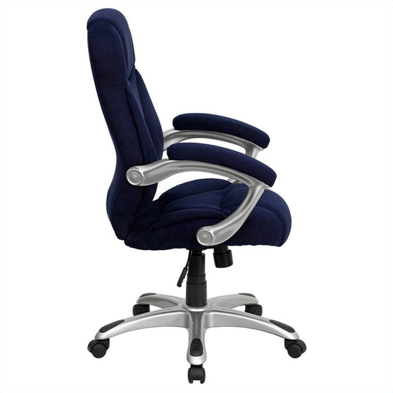 navy upholstered office chair