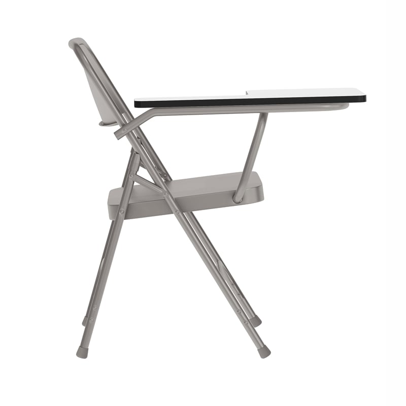 Flash Furniture Premium Steel Folding Chair with Right Hand Tablet Arm