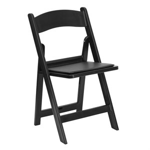 flash furniture hercules lightweight resin folding chair with faux leather seat