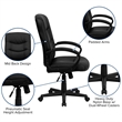 Flash Furniture Mid Back Office Chair in Black