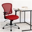 Flash Furniture Mid Back Mesh Office Chair in Red