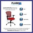 Flash Furniture Mid Back Mesh Office Chair in Red