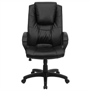 flash furniture high back executive office chair in black