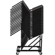 Flash Furniture Band Music Stacking Chair Dolly in Black