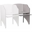 Flash Furniture Jordan Add-On Study/Computer Carrel - Nebula Grey Finish